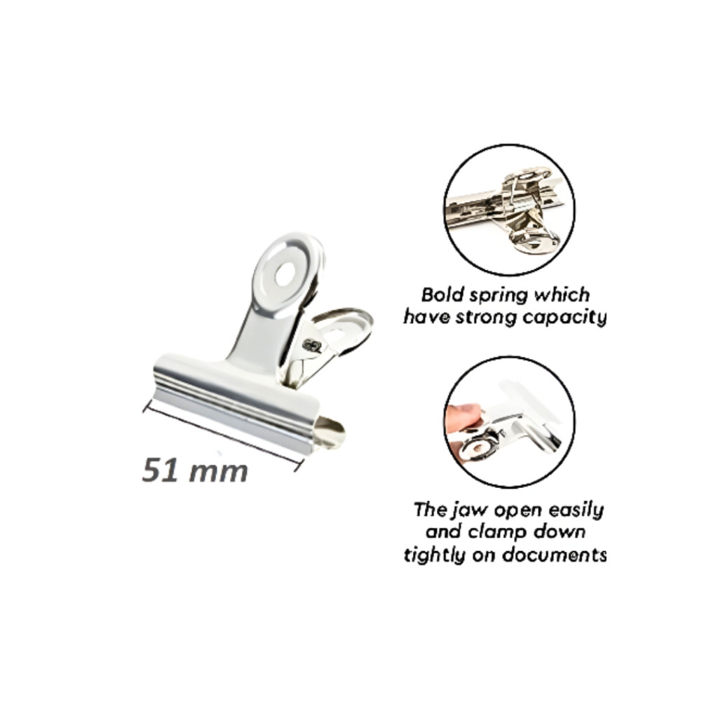 Spring Clip Metal Clip 2 inch 51mm - Image 2