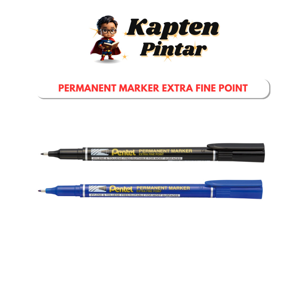 Slim Permanent Marker Pen Extra Fine Point – BLACK NF450
