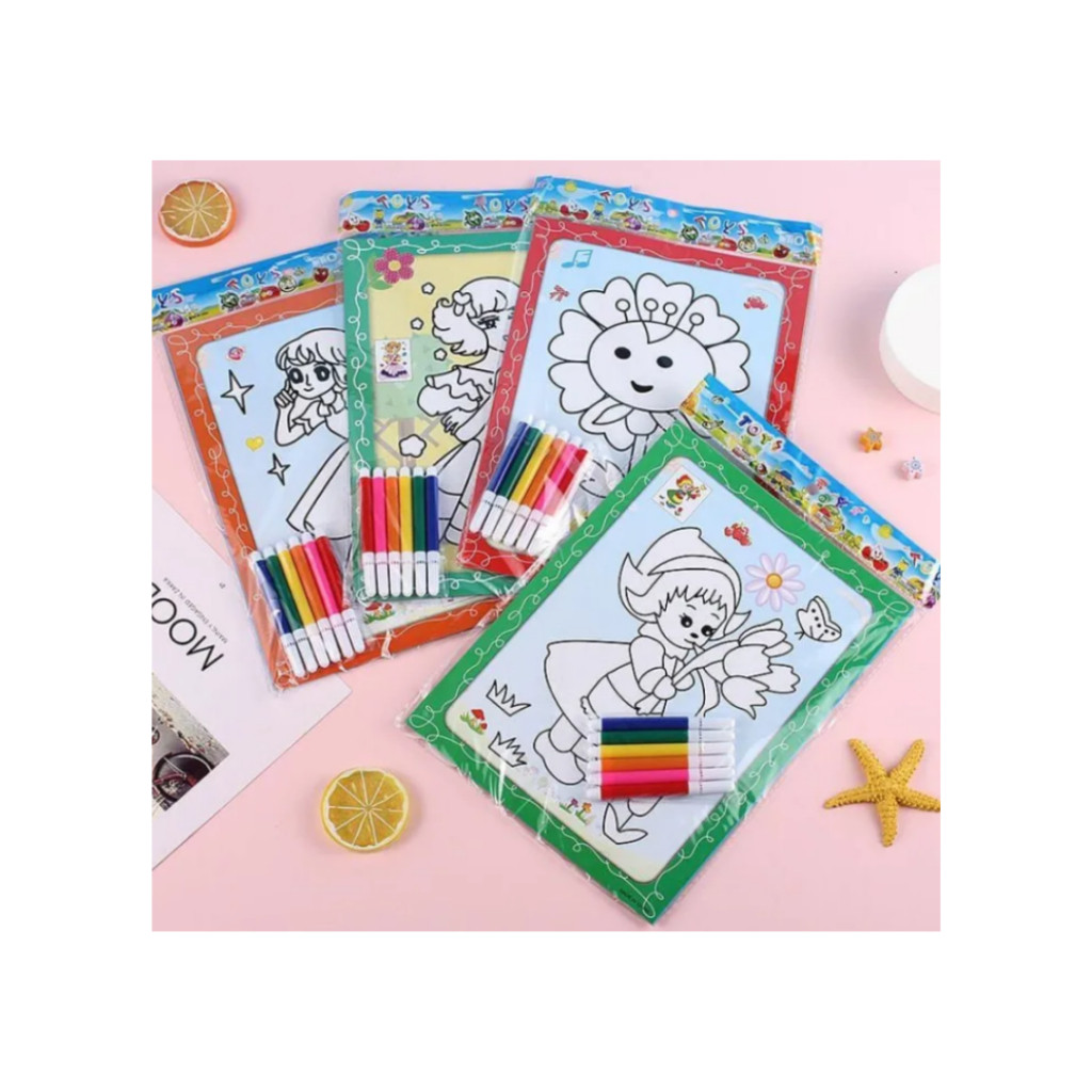 School Kids DIY watercolor Cute - Image 3