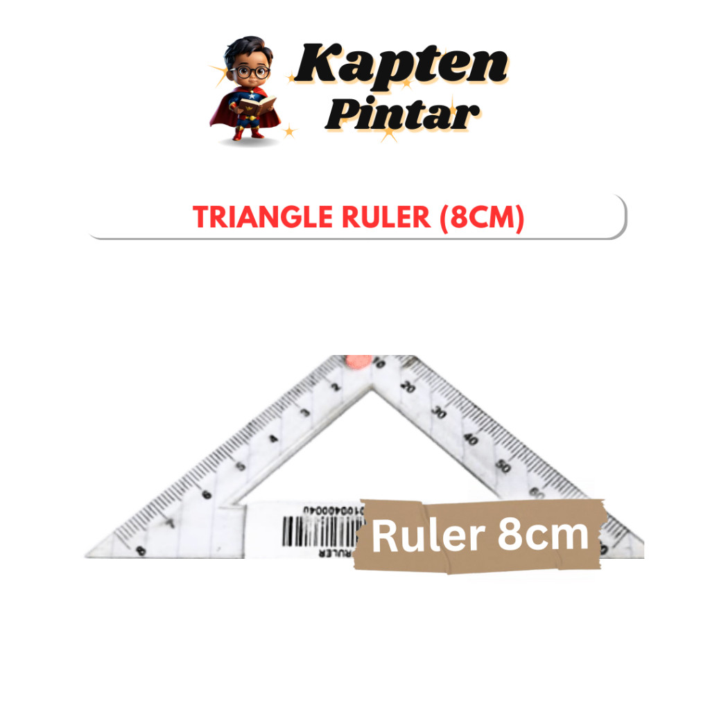 Triangle Ruler (8cm)