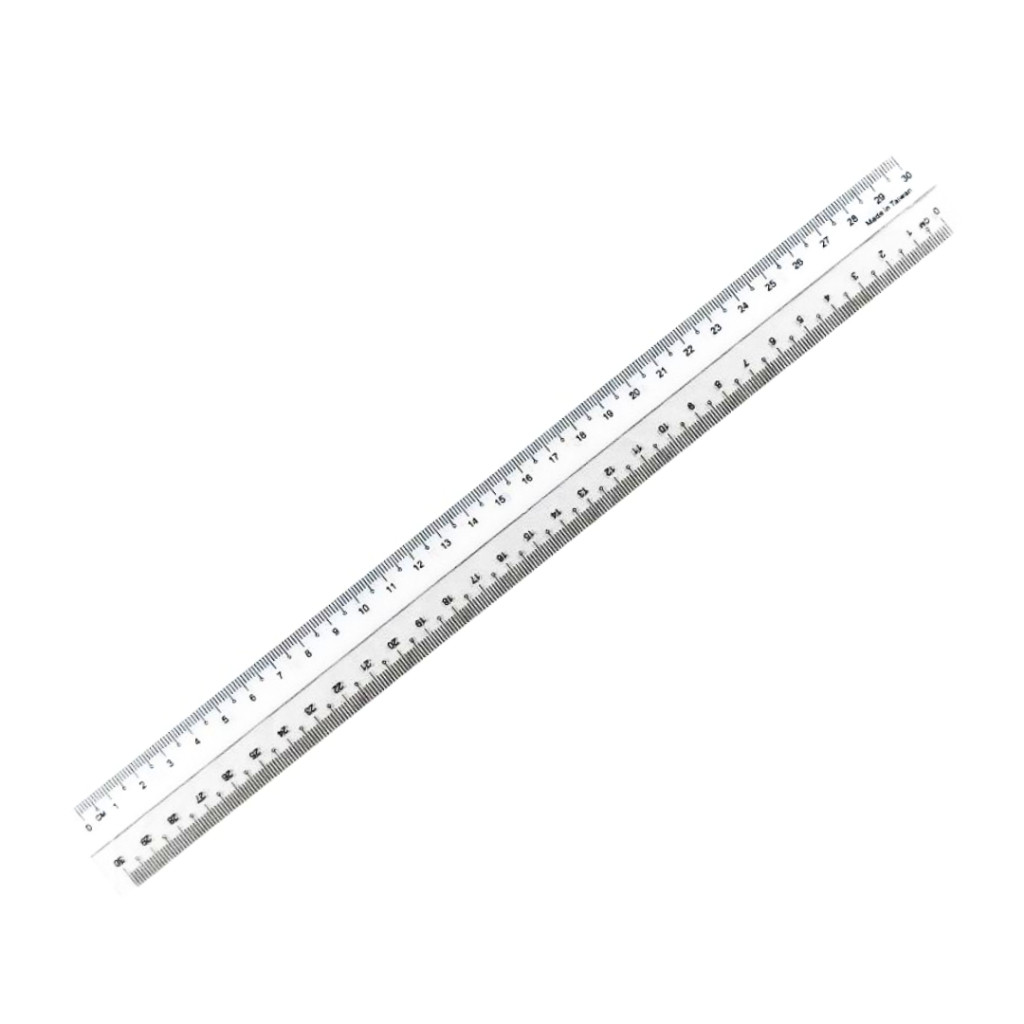 Plastic straight ruler 30cm- Durable and Easy-to-Read Measurement Tool - Image 2