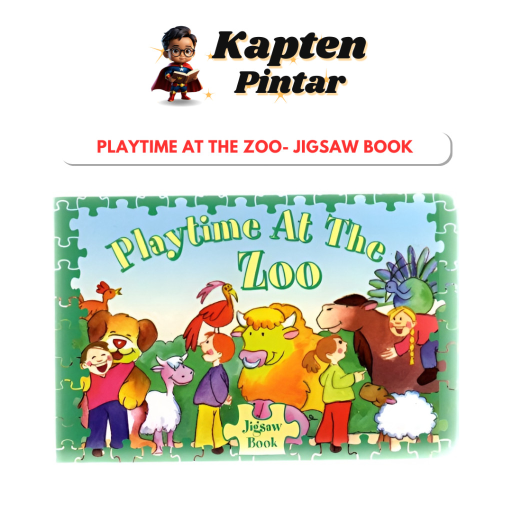 Playtime At the Zoo- Jigsaw Book