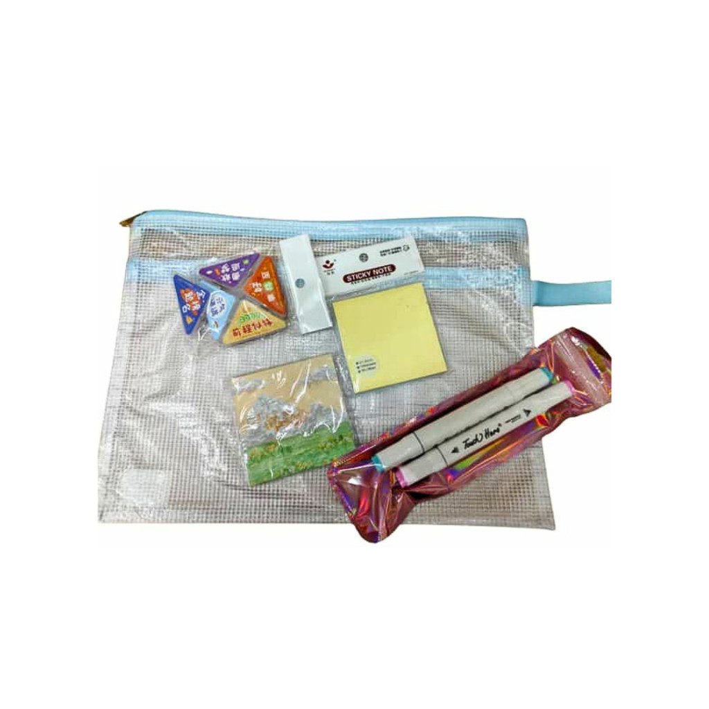 Exclusive Gift Pack include Highlighter, Notebook, Mesh File A4, Paperclip, Sticky Note (Style C) - Image 3