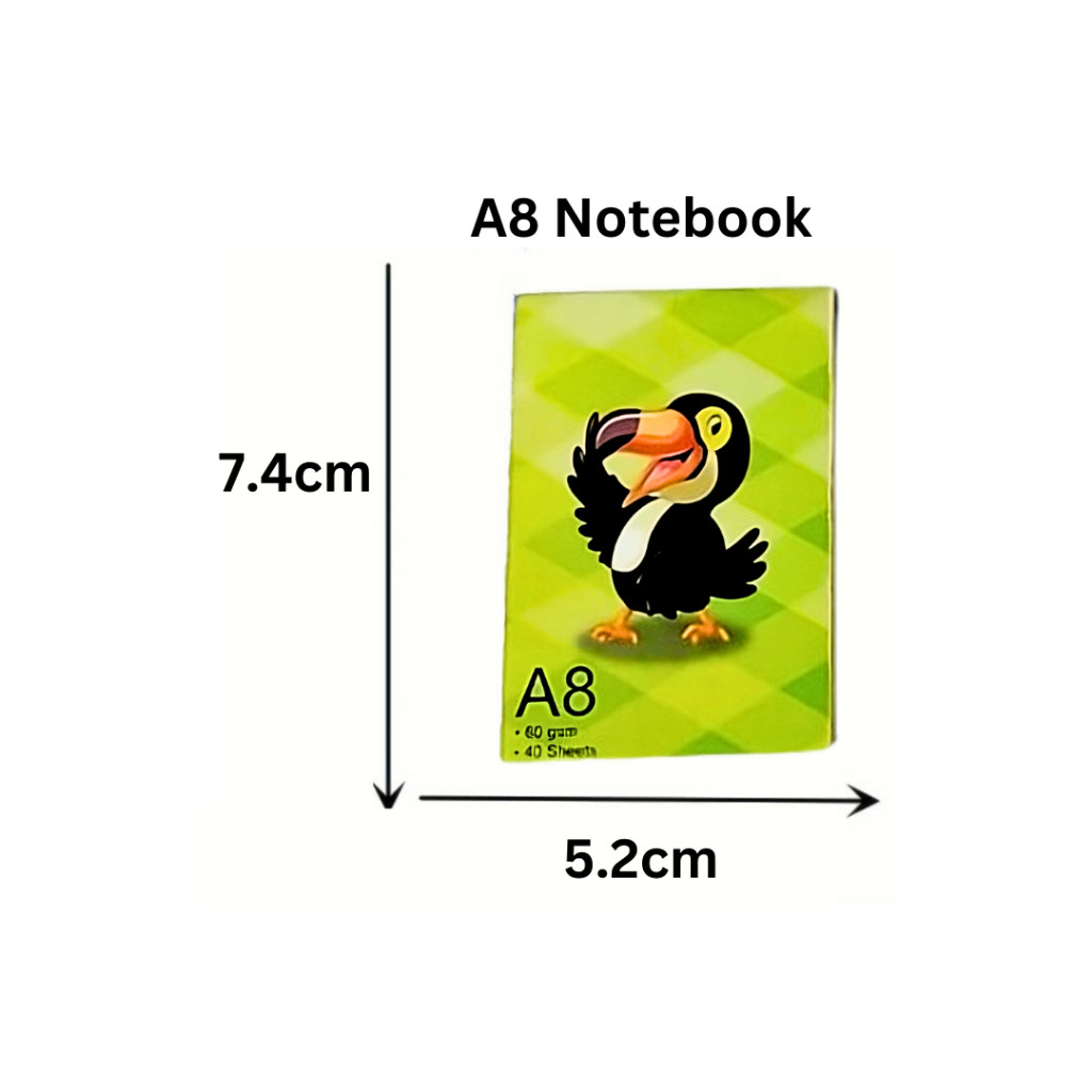 A8 Notebook Animal Cartoons | 40 Sheets | A8 | 80gsm - Image 2