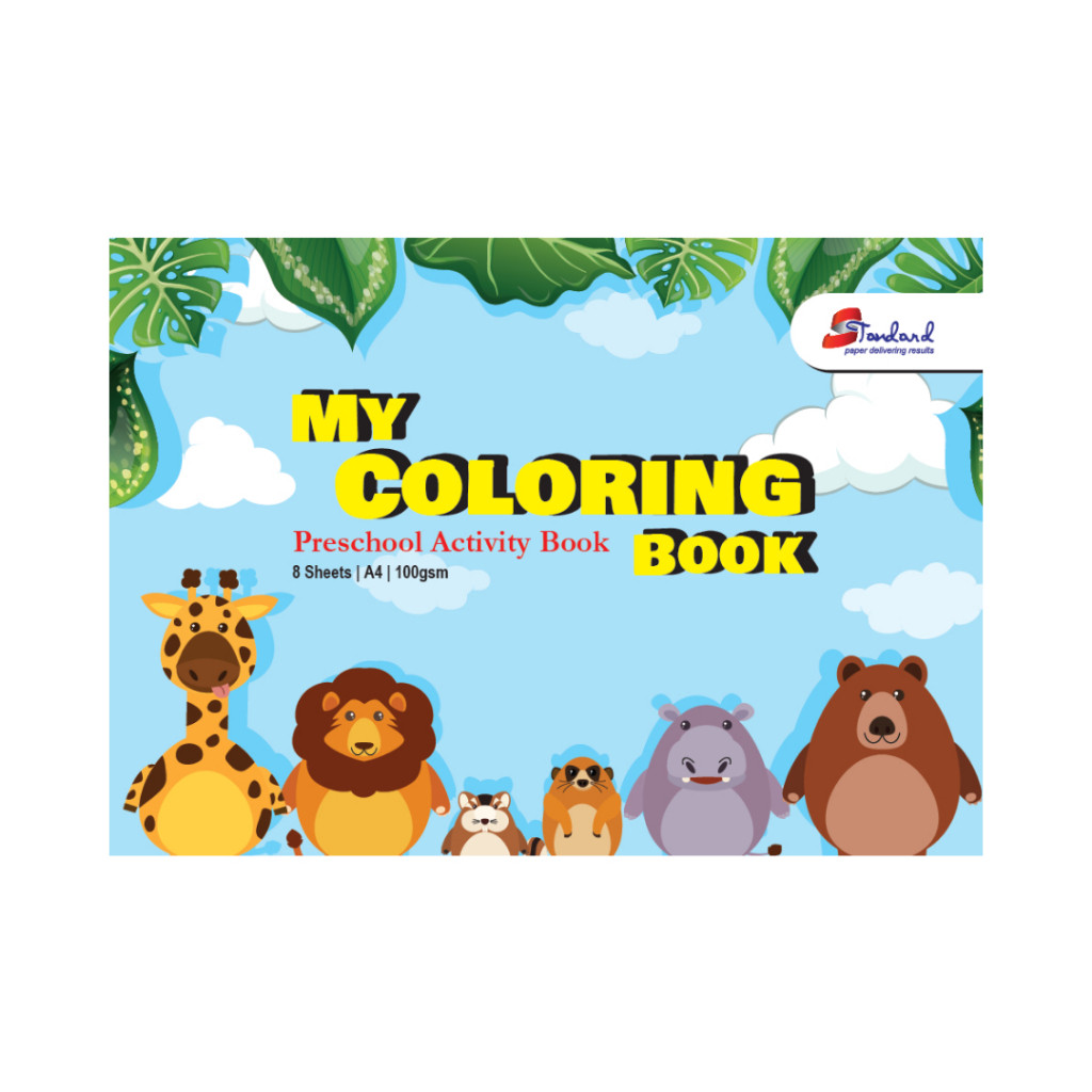 My Coloring Book A4 100GSM - Preschool Activity Book 8 Sheets | A4 | 100gsm - Image 4