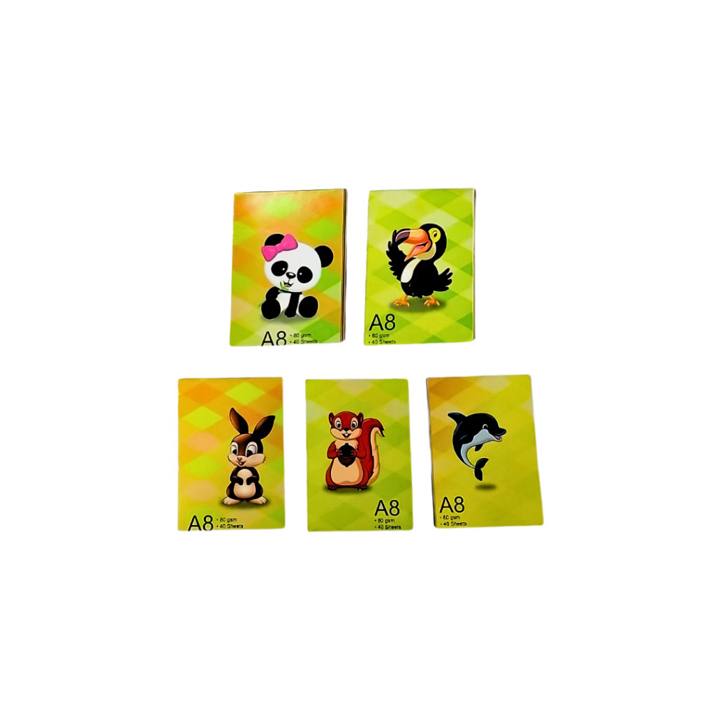 A8 Notebook Animal Cartoons | 40 Sheets | A8 | 80gsm - Image 4