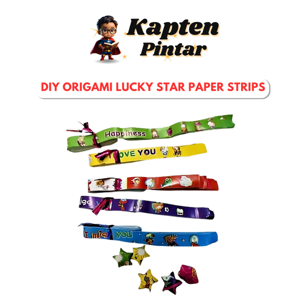 DIY Origami Lucky Star Paper Strips