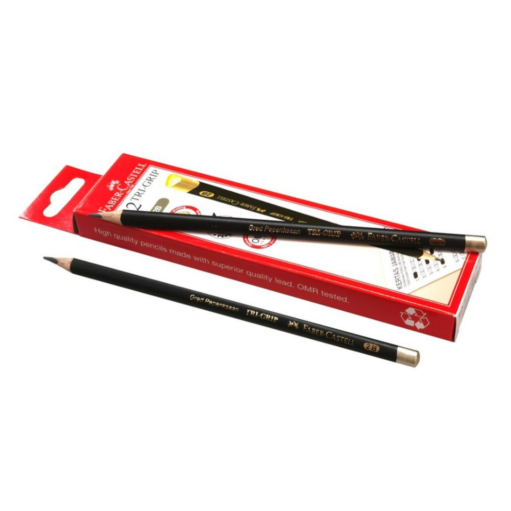 Faber-Castell 12 Tri-Grip 2B Pencils (Box) - Image 3