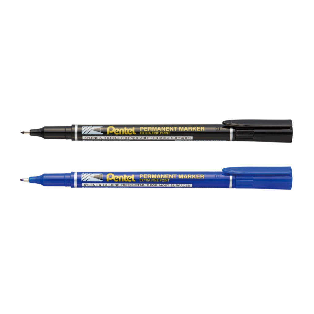 Slim Permanent Marker Pen Extra Fine Point – BLACK NF450 - Image 2
